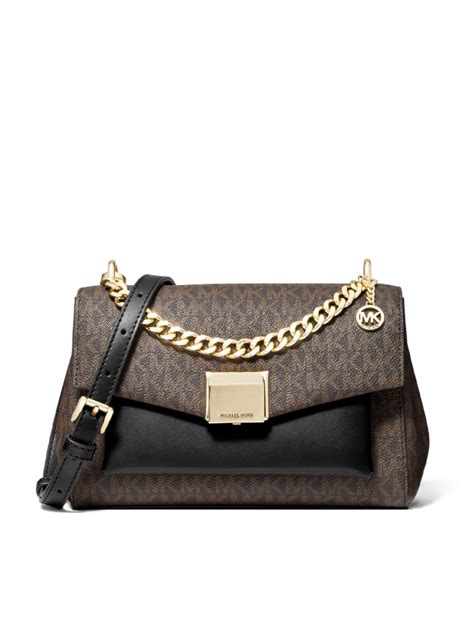 michael kors lita medium two-tone logo crossbody bag reviews|crossbody bag Michael Kors.